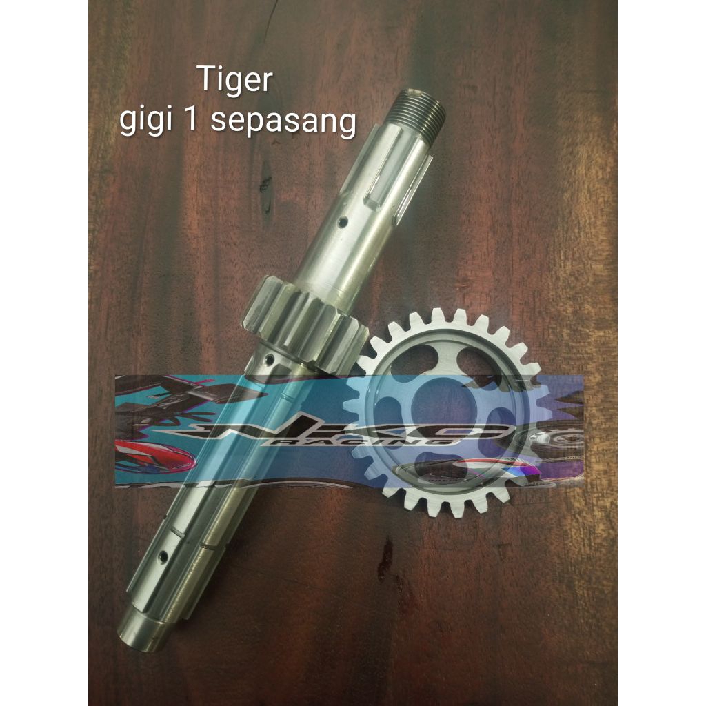 rasio racing Tiger gigi 1 sepasang custom