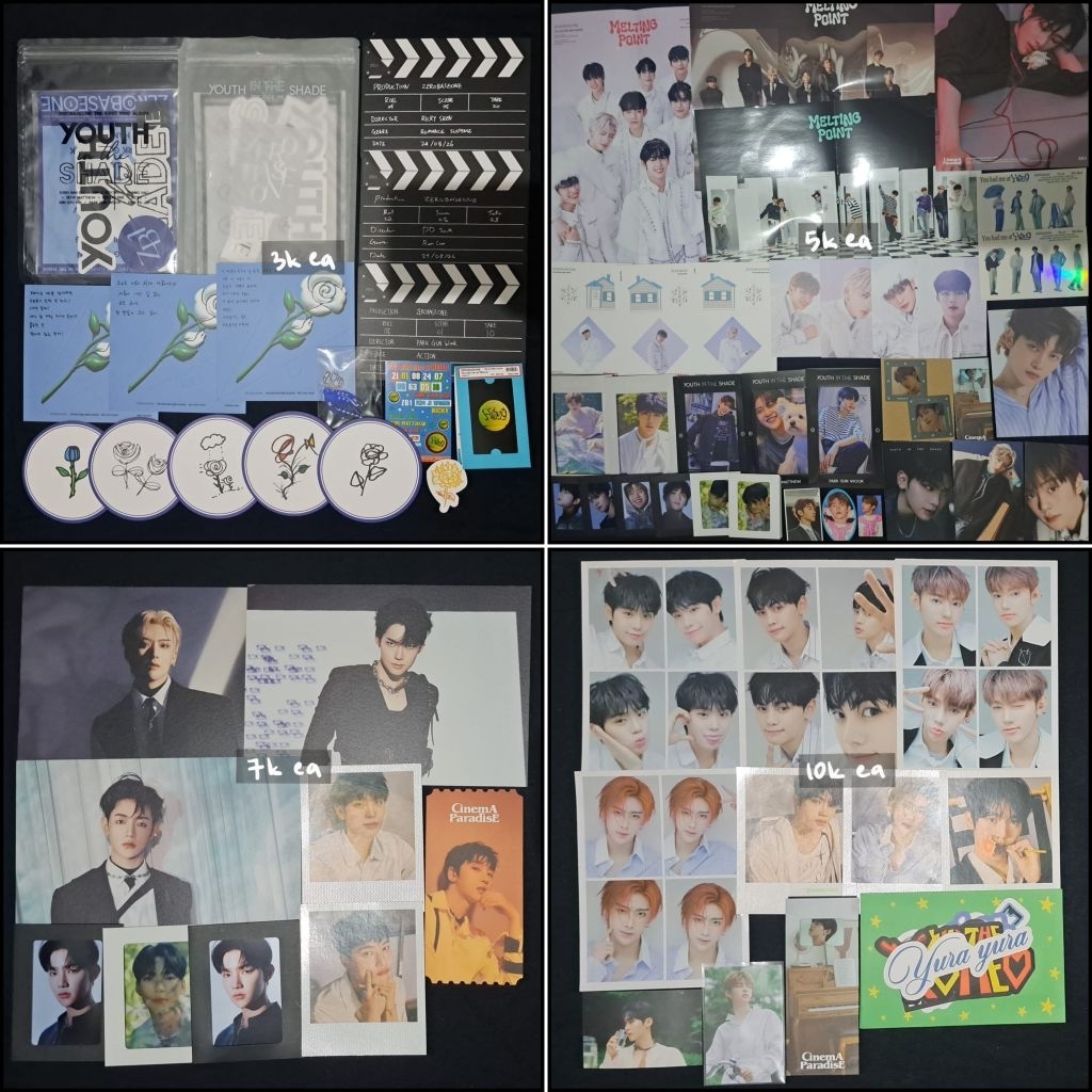 [READY STOCK] INCLUSION SEALED ZEROBASEONE YOUTH IN THE SHADE MELTING POINT YOU HAD ME AT HELLO CINE