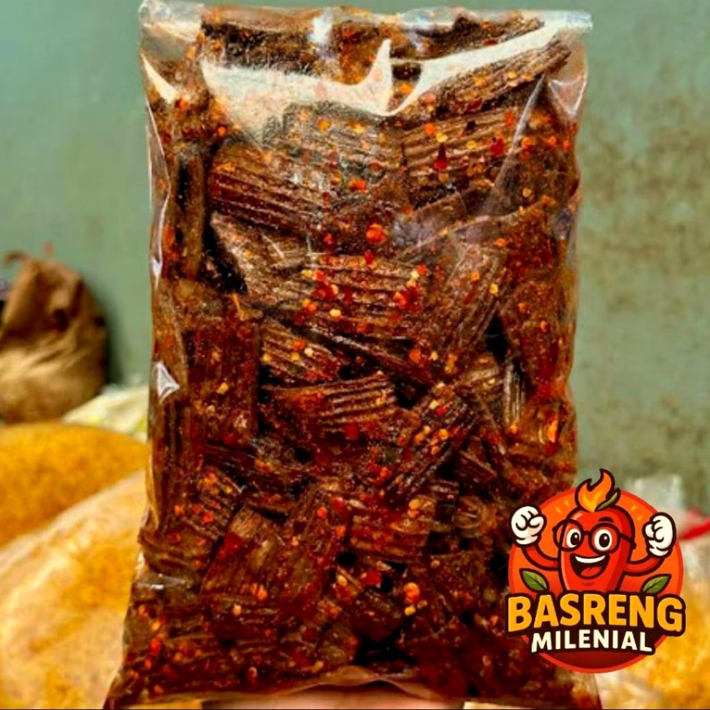 

Kerupuk Jengkol Pedas Chili Oil Daun Jeruk