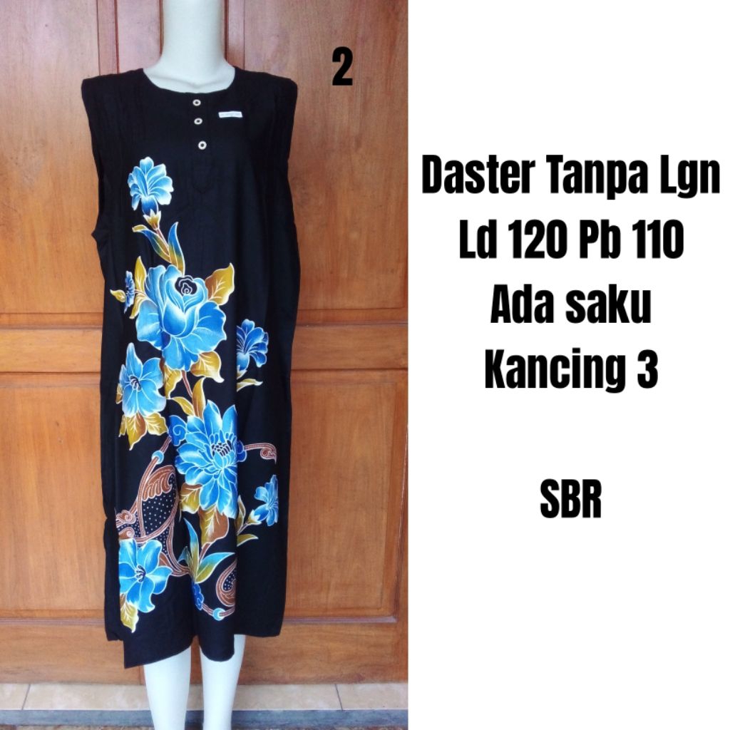 Daster Batik SBR Tanpa lengan dan pakai lengan Ld 120