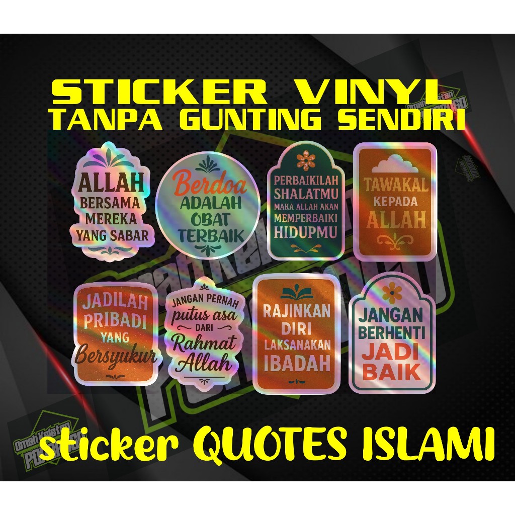 

stiker quotes islam kata kata motivasi