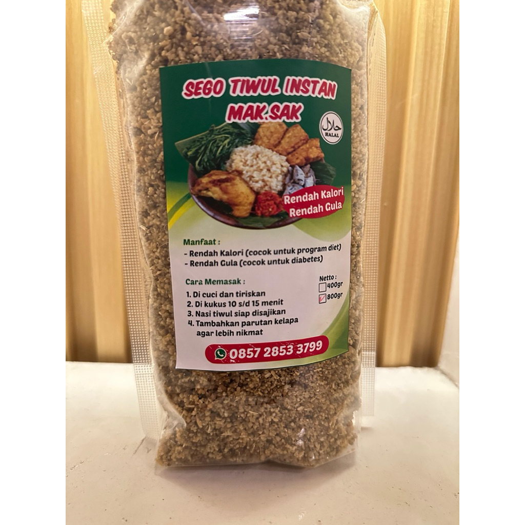 

nasi tiwul instan original / oyek 800gr