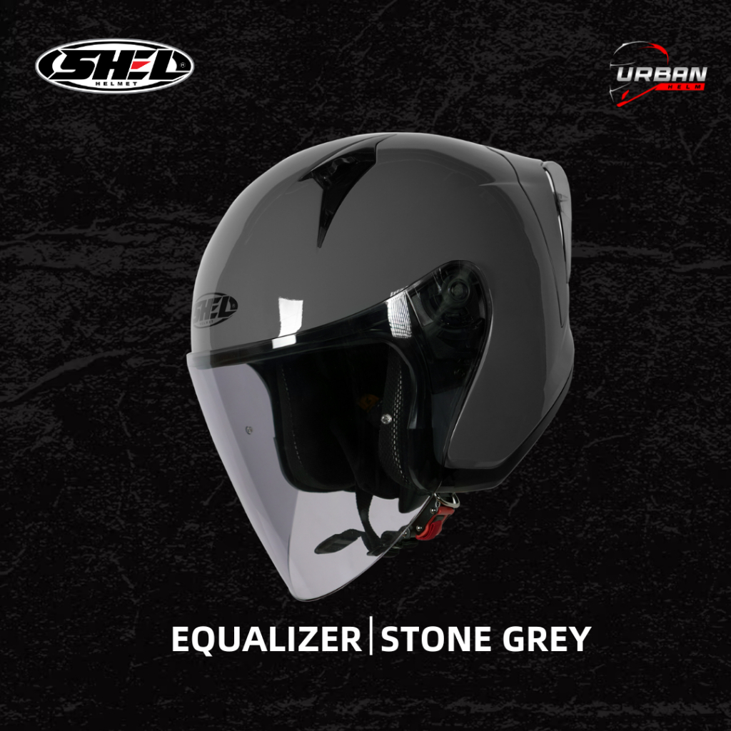 SHEL EQUALIZER SOLID - Helm Half Face | SHEL | Equalizer | Shel Equalizer | Shel Polos | Helm Polos|