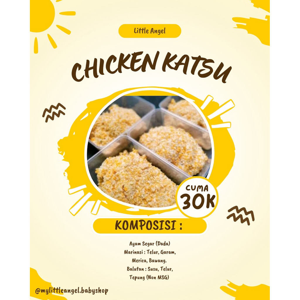 

FROZEN FOOD CHICKEN KATSU NON MSG/BEKAL ANAK SEHAT/MPASI