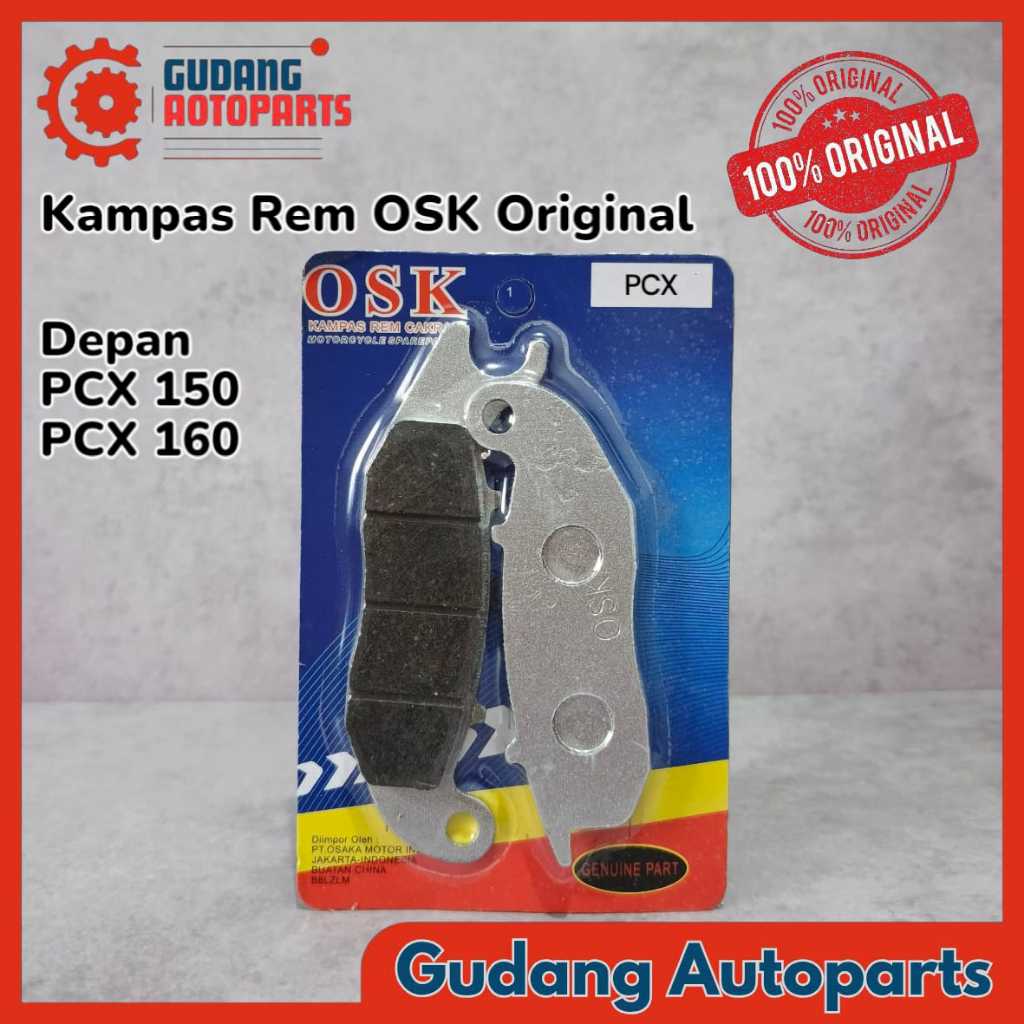 Discpad / Dispad / Kampas Cakram Rem Depan Motor PCX 150 / 160 OSK Original Asli