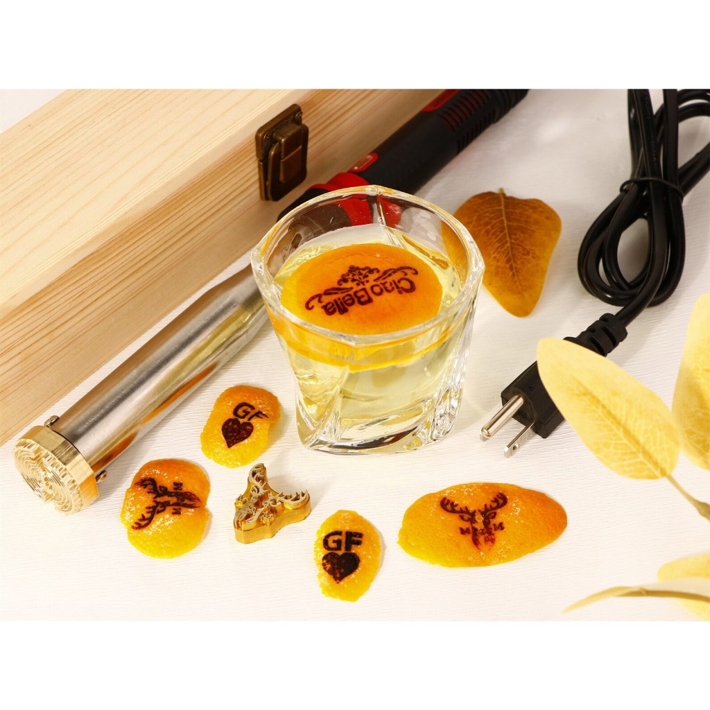 

Stamp kulit jeruk / Custom branding iron for fruits peels, limes branding iron custom, wedding drinks citrus branding stamp, electric iron for food