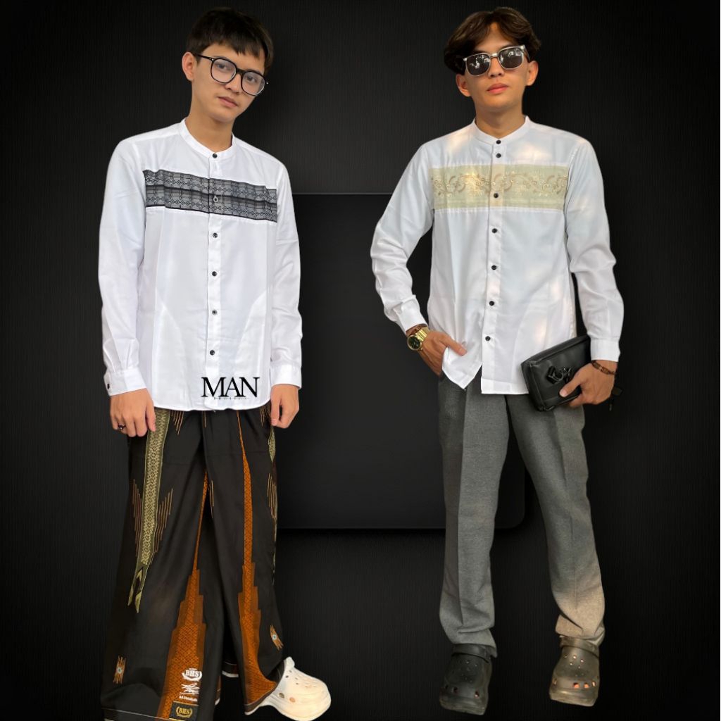 BAJU KOKO MUSLIM PRIA DEWASA LENGAN PANJANG TANGAN MANSET
