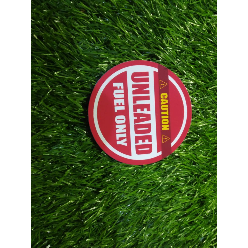 

stiker vinyl unleaded