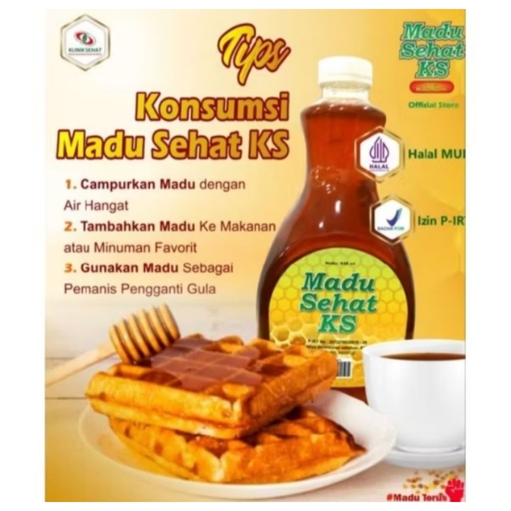 

Madu Sehat KS 640 gr Madu Murni Klinik Sehat