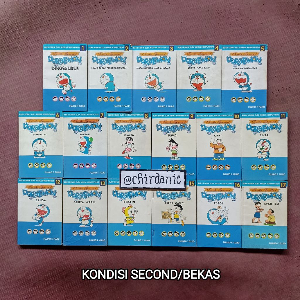 Komik Set DORAEMON CERITA SPESIAL - Fujiko F Fujio 1-17 Fullset