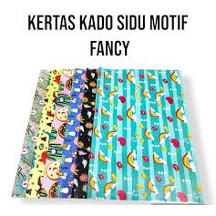

1 Pak Kertas Kado Motif Campur Sidu / Kertas Kado KIKY 10 Lembar Dan 50 Lembar