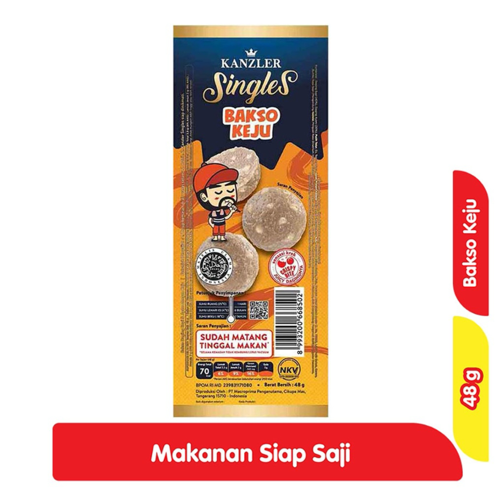 

Kanzler Bakso Keju 48 g