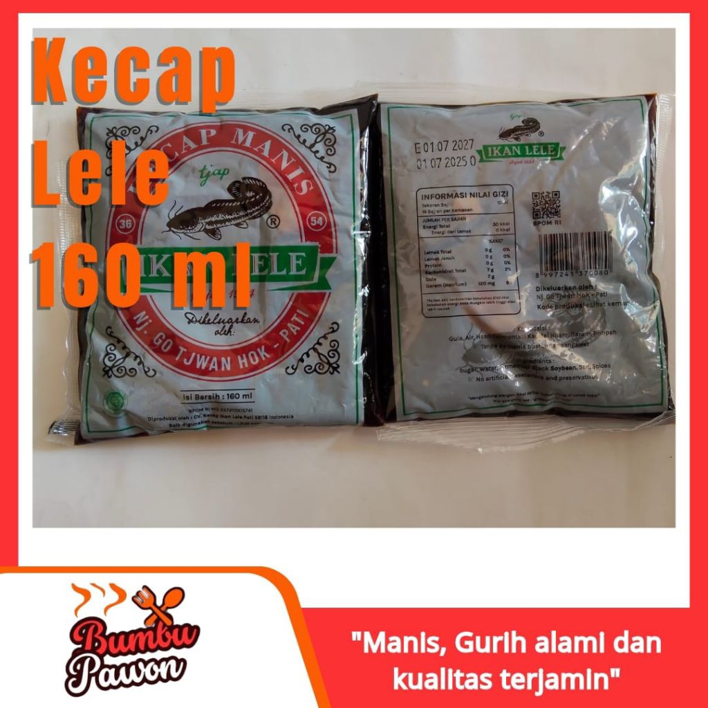 

Kecap Lele Manis 160ml (1/4 Kg) – Kental, Nikmat & Cocok untuk Semua Masakan (1 Pack isi 4 Pcs)