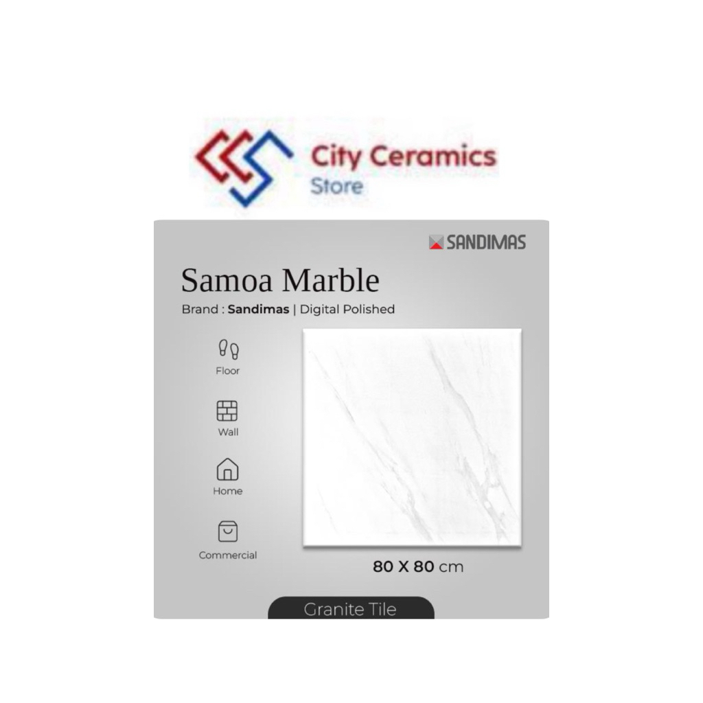 GRANIT SANDIMAS SAMOA MARBLE 80x80