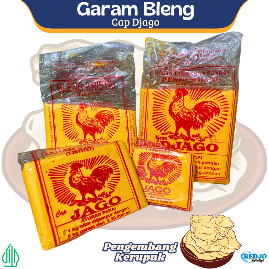 

Garam Bleng Cap Djago Pengembang Krupuk Gendar Original