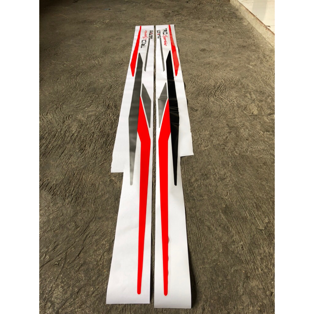 stiker body rush terios TRD ultimo / stiker TRD rush terios / stiker TRD ultimo rush ultimo / stiker