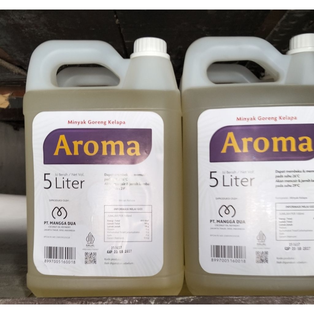 

minyak goreng kelapa aroma 5liter