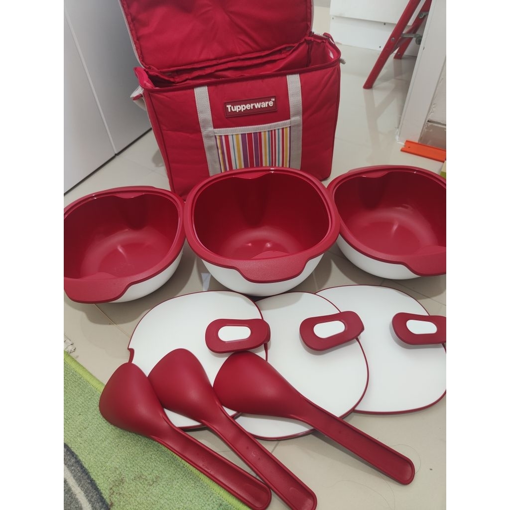 Prasmanan Tupperware Warmie Tup Tupperware Set Bonus Tas Piknik