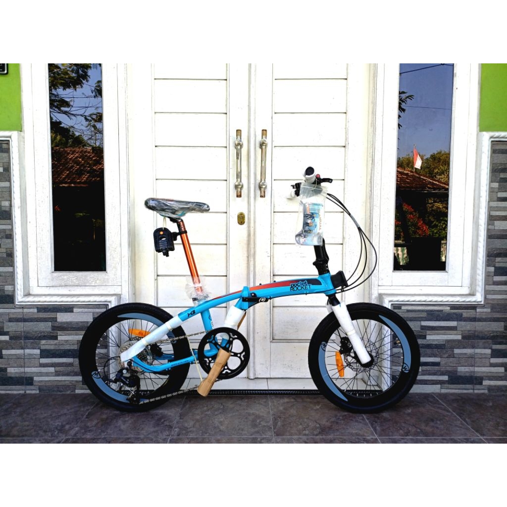 Sepeda Lipat [NEW] Wimcycle Pocket Rocket X3 Seri Tertinggi Frame Aloy