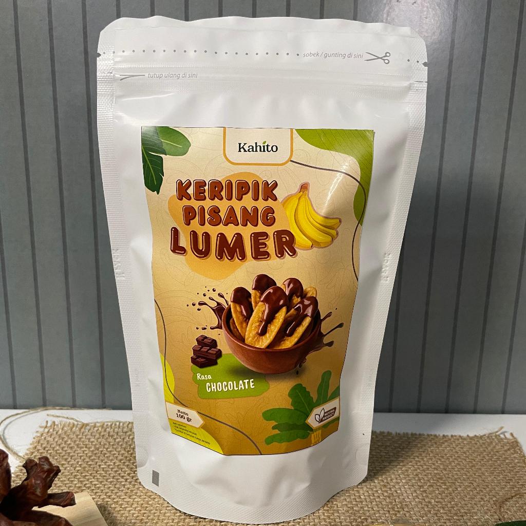 

Kahito - Keripik Pisang Coklat Lumer RASA COKLAT 100gr Premium Renyah & Berkualitas Free Sumpit