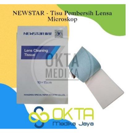NEW STAR - TISU PEMBERSIH LENSA MIKROSKOP KERTAS LENSA 10 X