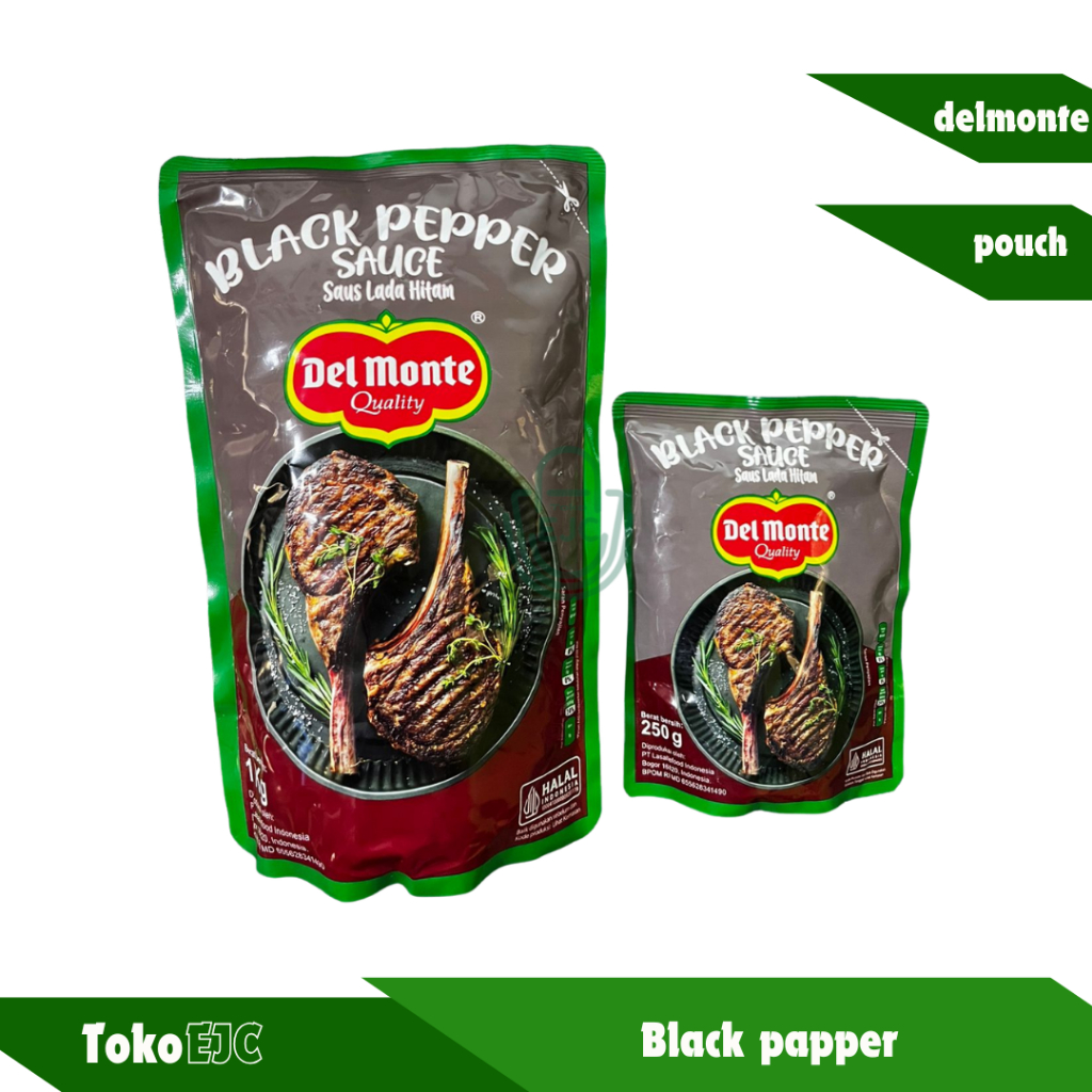 

[EJC] DELMONTE SAUS BLACKPEPPER / Blackpepper Sauce 1kg dan 250grm