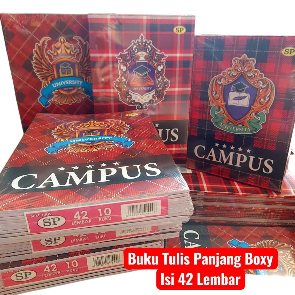 

1pack=10buah Buku Tulis Panjang Buku Tulis Boxy 42 Lembar SP