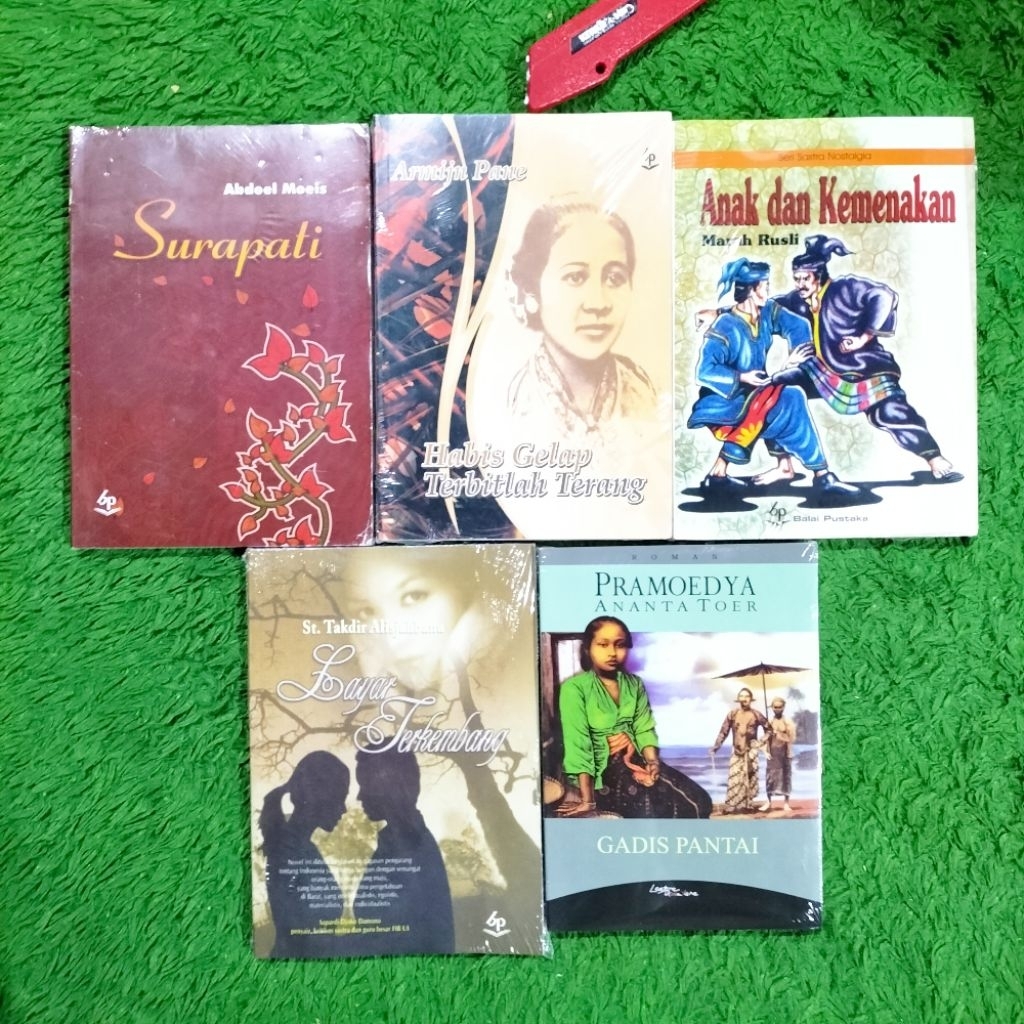 NOVEL SASTRA SURAPATI HABIS GELAP TERBITLAH TERANG ANAK DAN KEMENAKAN LAYAR TERKEMBANG GADIS PANTAI