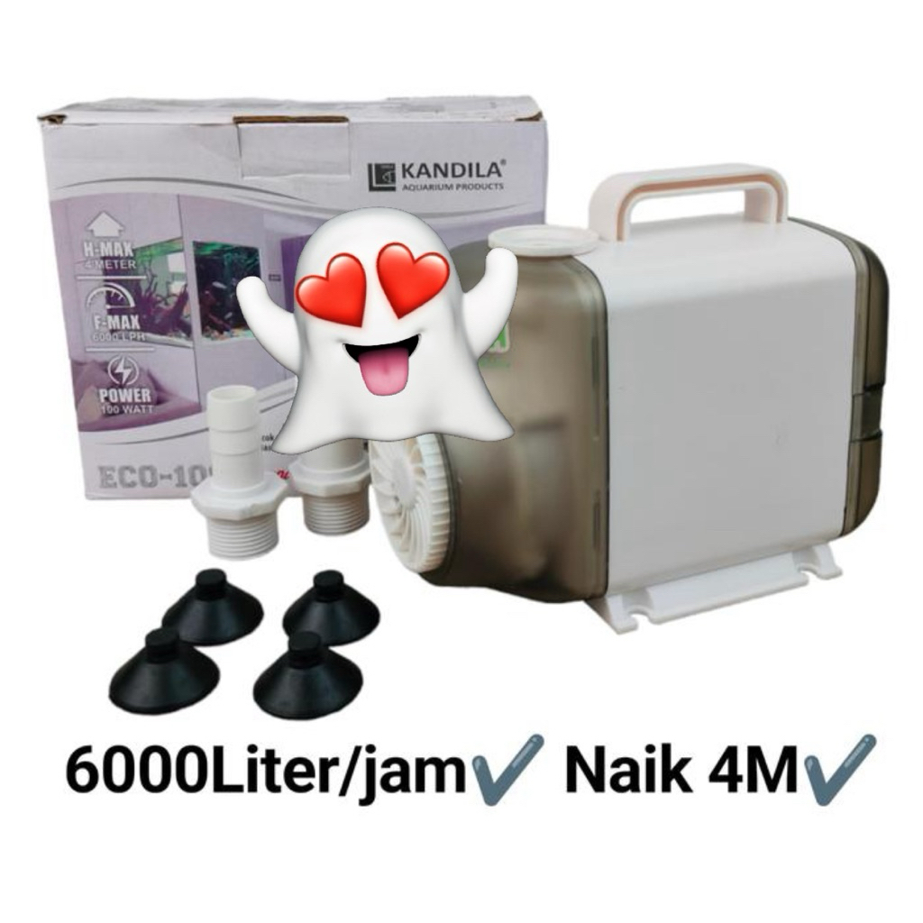 Pompa Celup Kandila eco 108 pompa cekupaquarium dan kolam ikan koi 6000lph