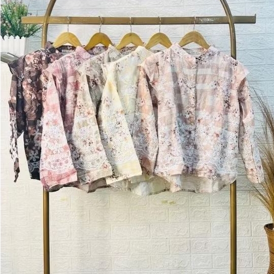 Blouse CATBOL katun bordir kemeja | Blouse wanita katun |Blouse bordir