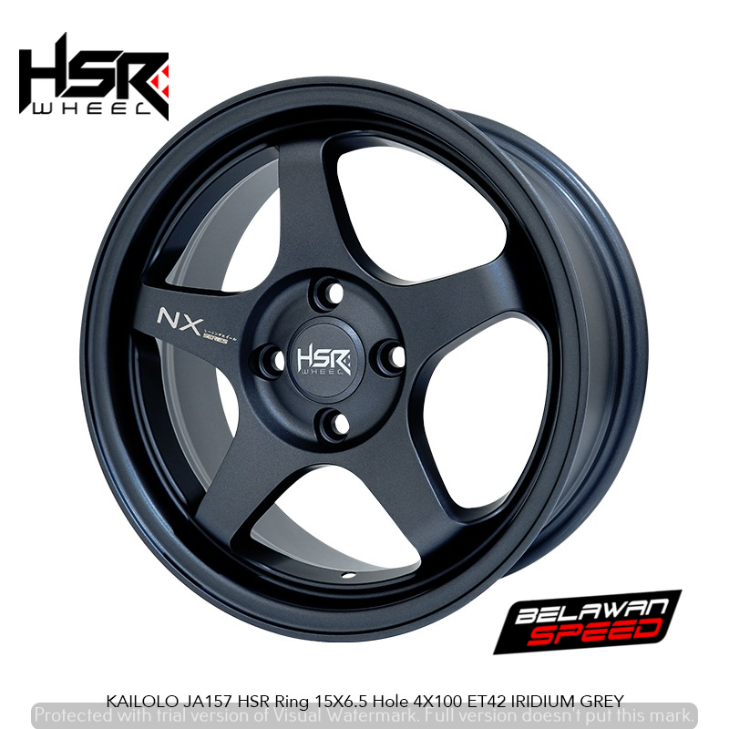 VELG MOBIL HSR KAILOLO R15 PCD 4X100 UNTUK JAZZ BRIO ALYA DLL R15-TOKO PELEK KALISARI PROMO