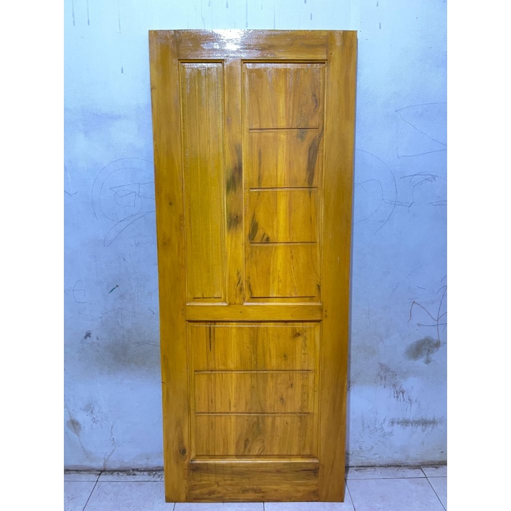 daun pintu kayu mahoni diplistur