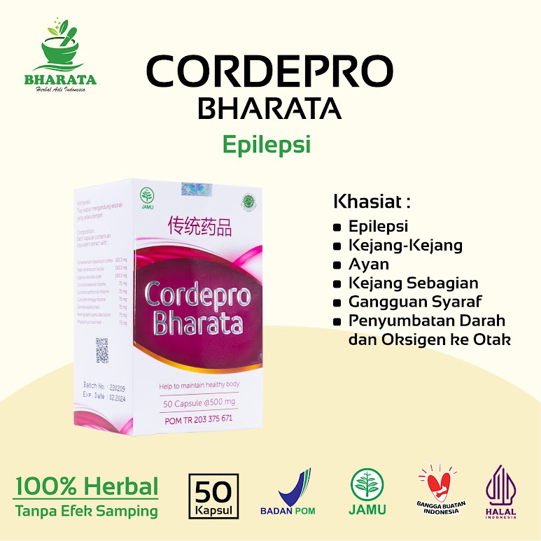 Obat Epilepsi Ayan Ampuh | Cordepro Bharata Original | Obat Ayan Kejang Kejang | Epilepsi | Ayan | K