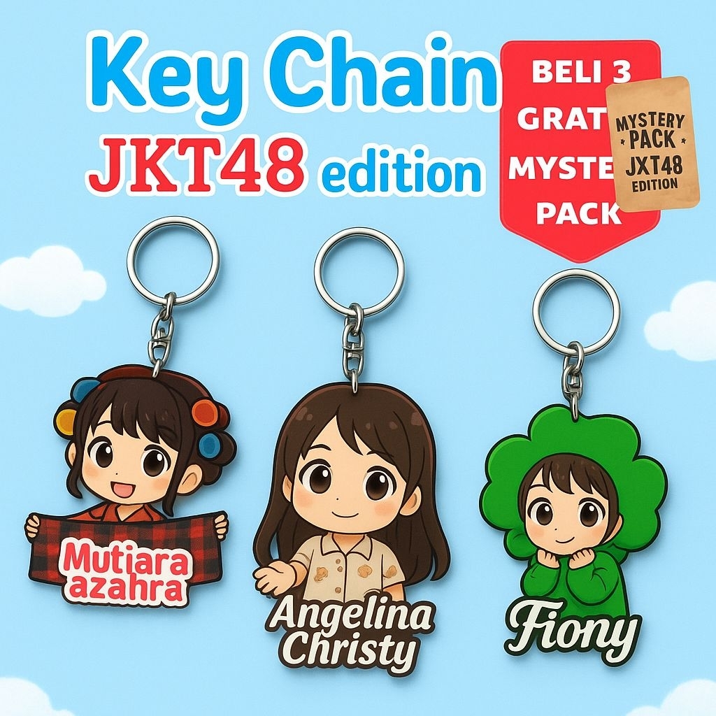 Gantungan kunci JKT48 spesial edisi sousenkyo ganci lucu JKT48 ganci Karakter member gantungan kunci
