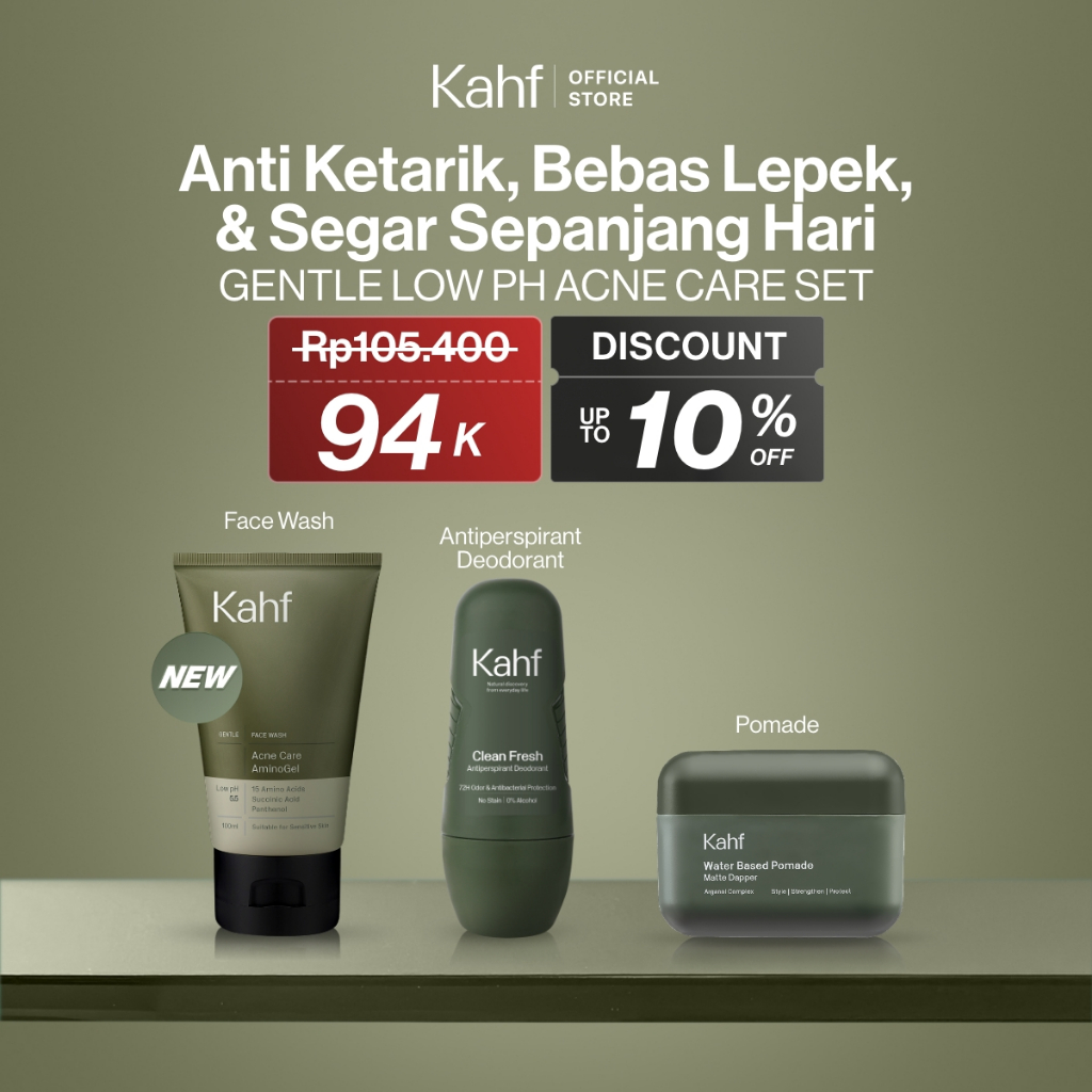 [KAHF BUNDLE 3IN1 PAKET BEBAS KUSAM : ANTI KETARIK, BEBAS LEPEK, & SEGAR SEPANJANG HARI] Paket Groom