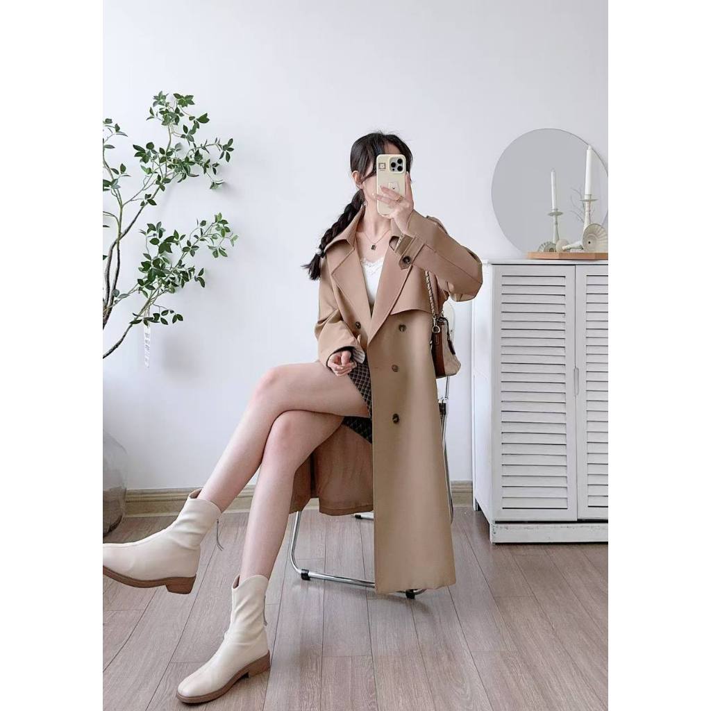 T122 Coat Panjang Premium | Long Winter Coat | Blazer Panjang Wanita