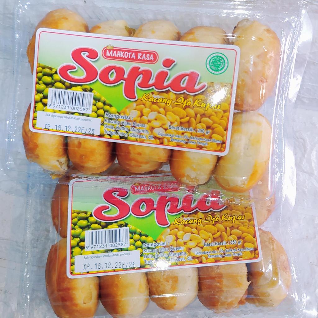 10pcs SOPIA CRISPY KACANG HIJAU /KUE MAHKOTA RASA SOPIA /SOPIA KACANG HIJAU KUPAS / BAKPIA KERING
