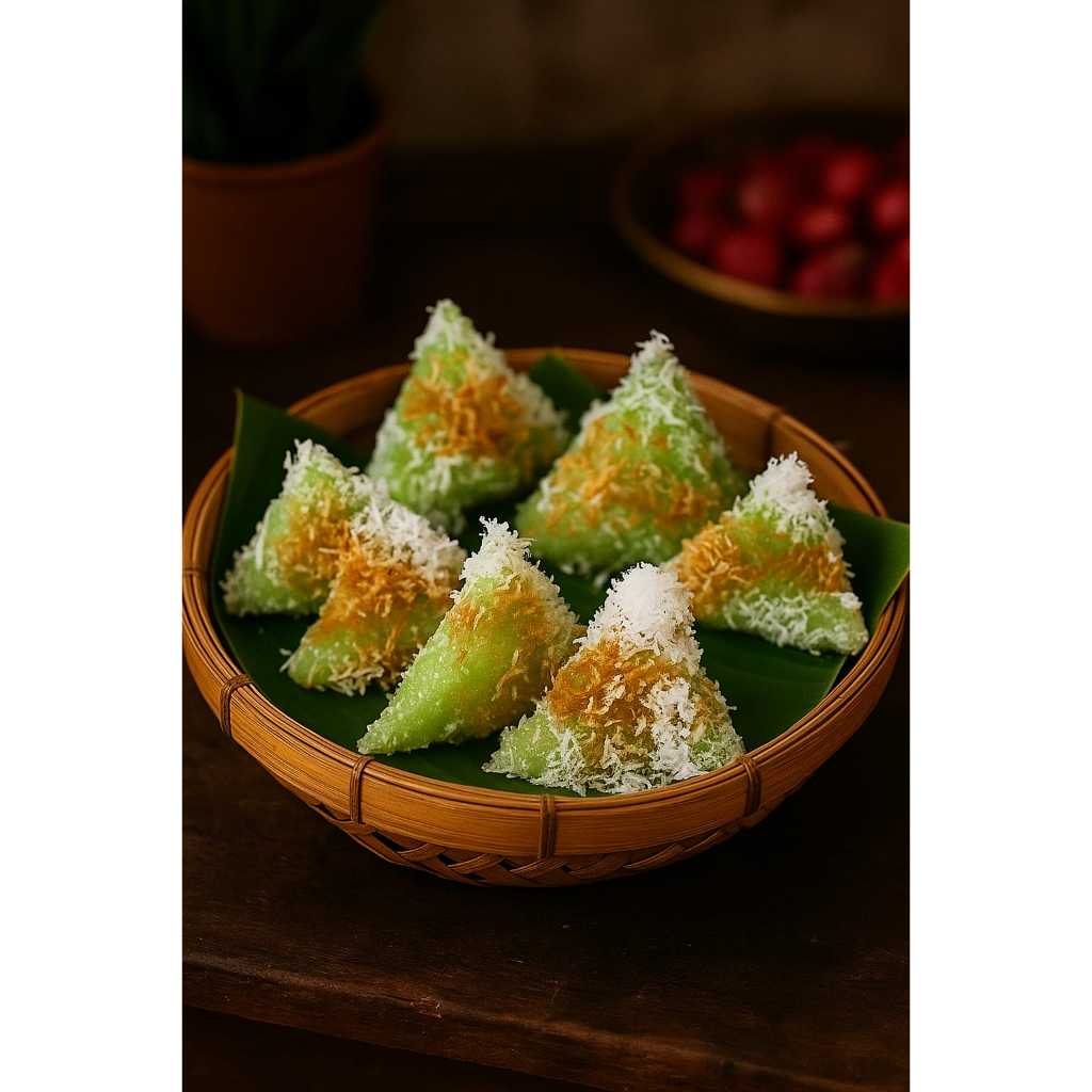 

Jajanan pasar, kue basah LUPIS