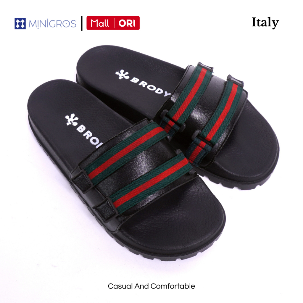 Brody Italy Sandal Slop Karet Pria