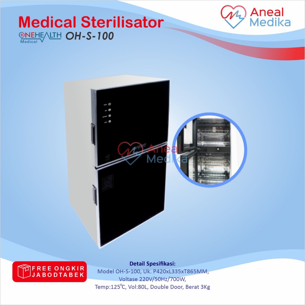 Sterilisator Alat Kesehatan dengan Dua Model Kapasitas untuk Sterilisasi Peralatan Medis