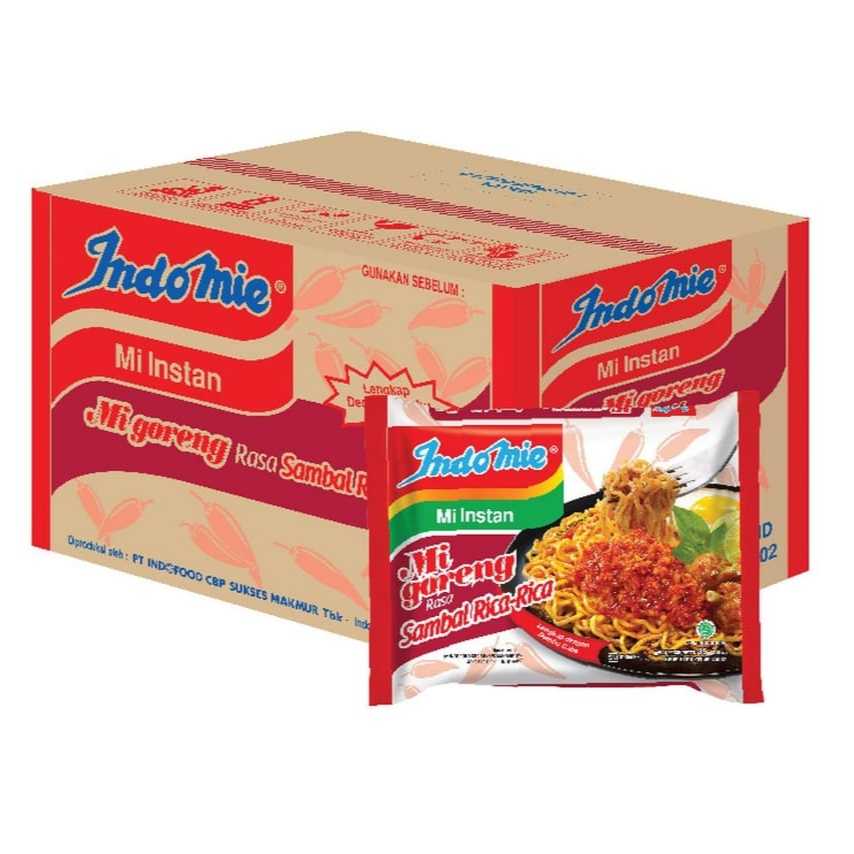 

Indomie Mi Instant Goreng Rasa Sambal Rica Rica 1 Dus Isi 40 Pcs