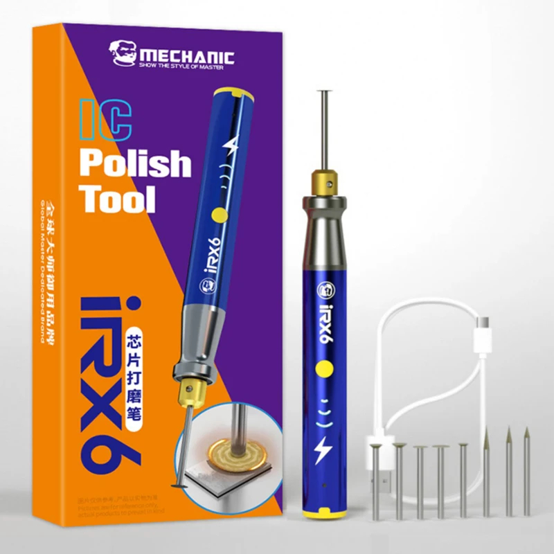 Gerinda Ic Emmc MECHANIC iRX6 PCB Electric Grinder Sharpening Pen Polish Tool (FREE 9 MATA GERINDA)