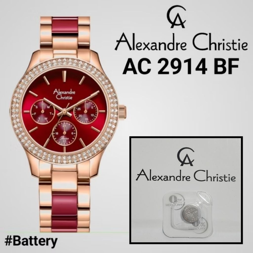 Baterai Jam Tangan Alexandre Christie AC 2914 BF