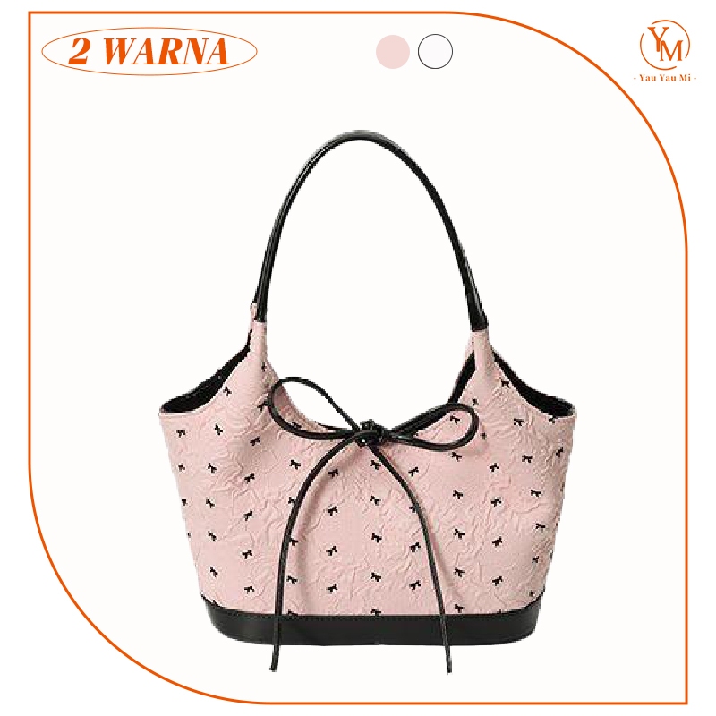 Tas Wanita Y2K Fashion Tas Bahu Kapasitas Besar Tas Tangan Korea Tas Bahu Jinjing Tas Kecil Portabel