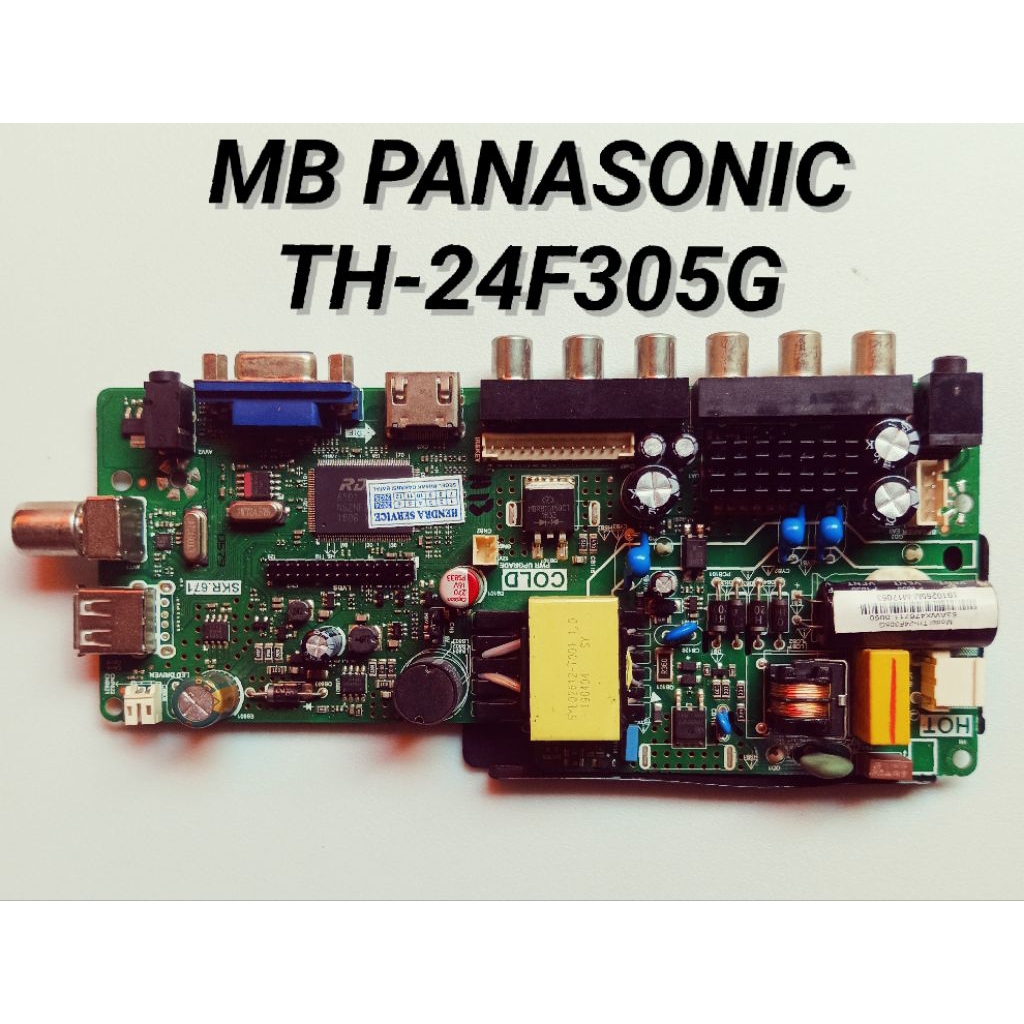 MB TV PANASONIC TH-24F305G/MAINBOARD TV LED PANASONIC TH-24F305G