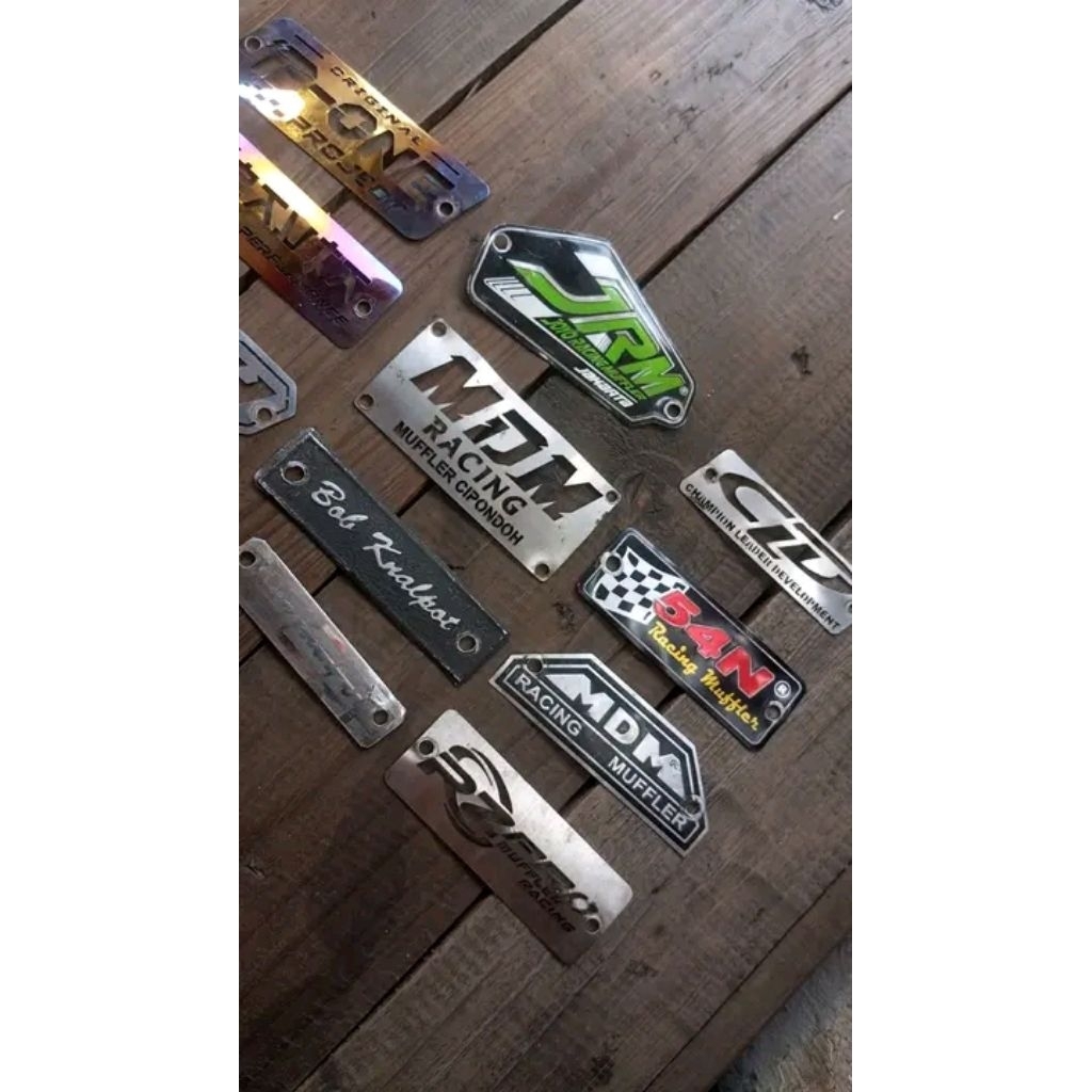 jasa custom emblem stenlis chrome dll