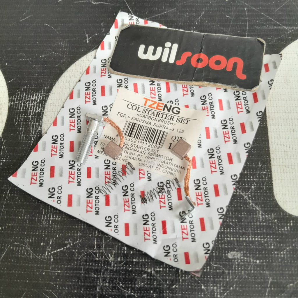 Arang kull Stater / Cool Stater / Carbon Brush / Starter Brush Set Dinamo Honda Karisma / Supra X 12