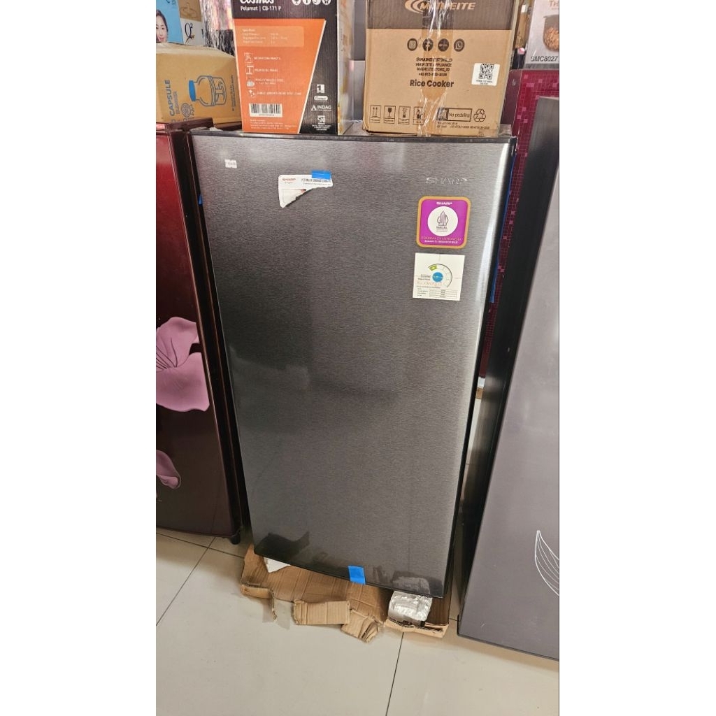 KULKAS 1 PINTU SHARP SJ 187 BS (NOTA)