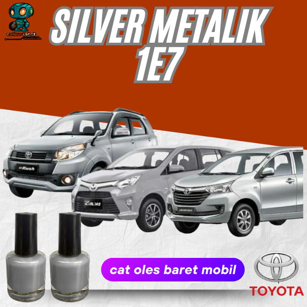 CAT OLES SILVER METALIK 1E7 ALL NEW RUSH TOYOTA CONTOH CAT TOYOTA SILVER METALIK 1E7 SAMPLE CAT