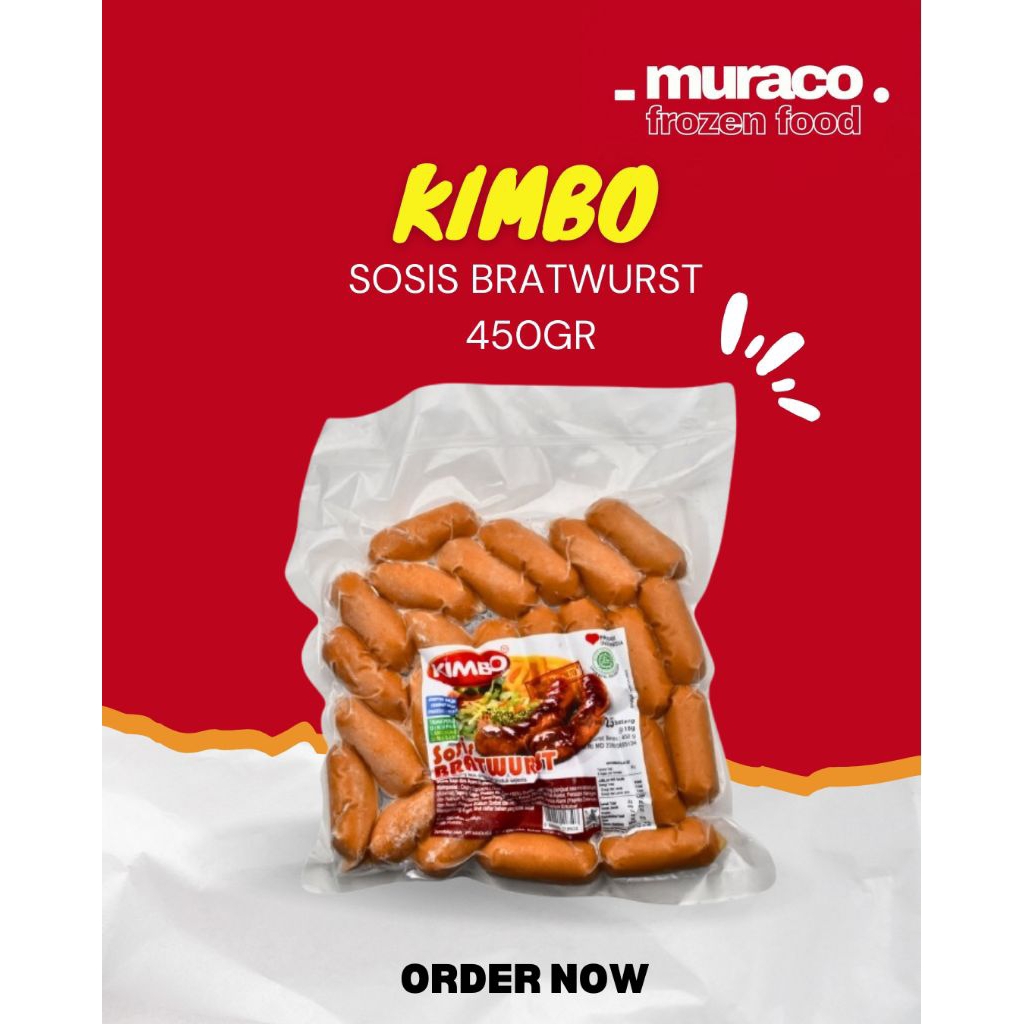 

Kimbo Sosis Bratwurst 450gr